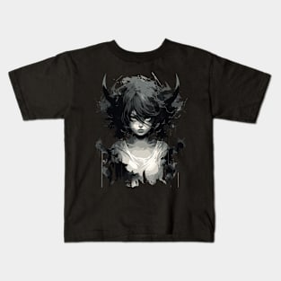 Otaku Vibes Anime Demon Girl Kids T-Shirt